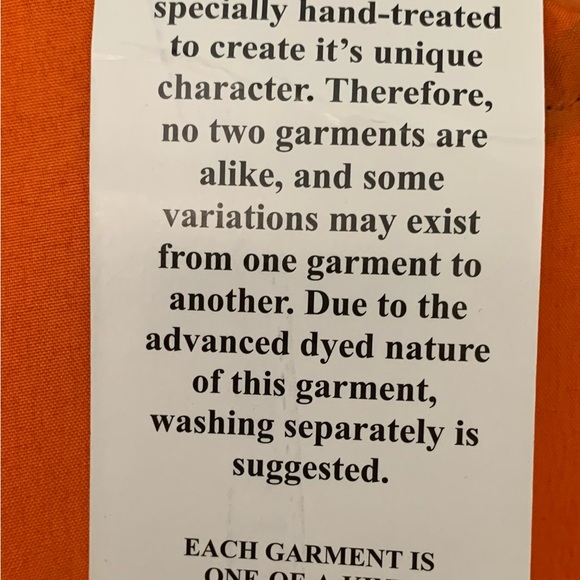 Gypsie Blu swim kaftan, orange and white print, one size fits most. - Picture 4 of 4